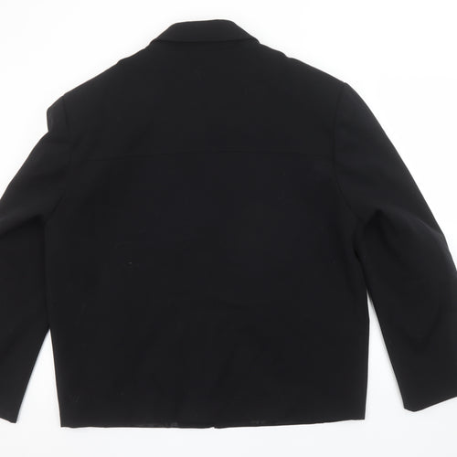 Giopelle Women's Black XL Full Zip Short Twill Jacket