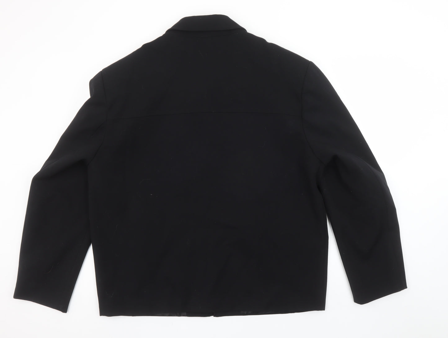 Giopelle Women's Black XL Full Zip Short Twill Jacket