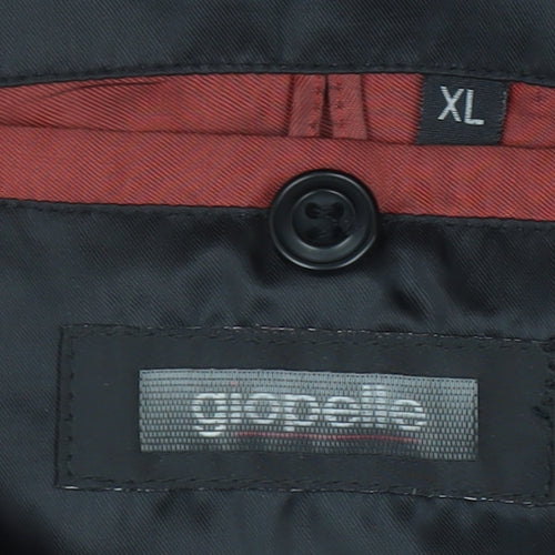 Giopelle Women's Black XL Full Zip Short Twill Jacket