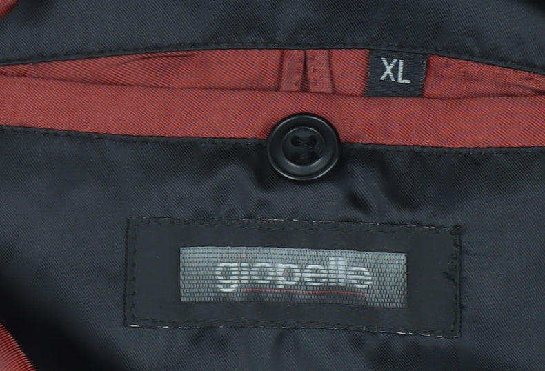 Giopelle Women's Black XL Full Zip Short Twill Jacket