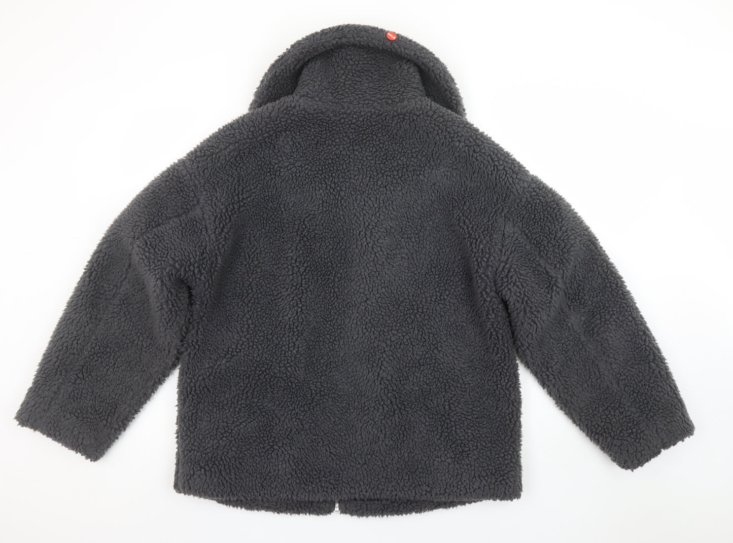 Primark Women’s Grey Fleece Bomber Jacket XS Casual Winter Coat