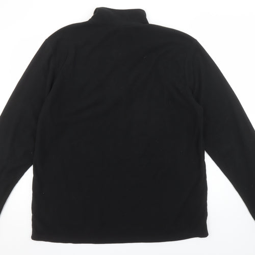 Mountain Warehouse Men’s Black Fleece 1/4 Zip Pullover Sweatshirt Size L