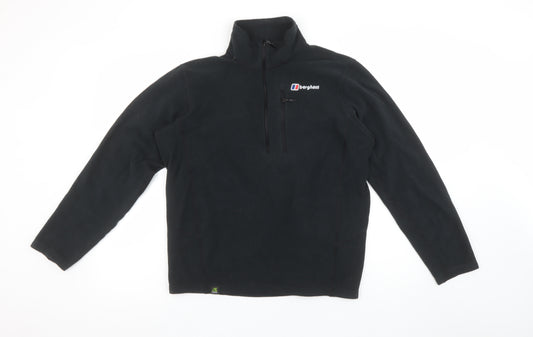 Berghaus Men's Black Fleece 1/4 Zip Pullover Sweatshirt M