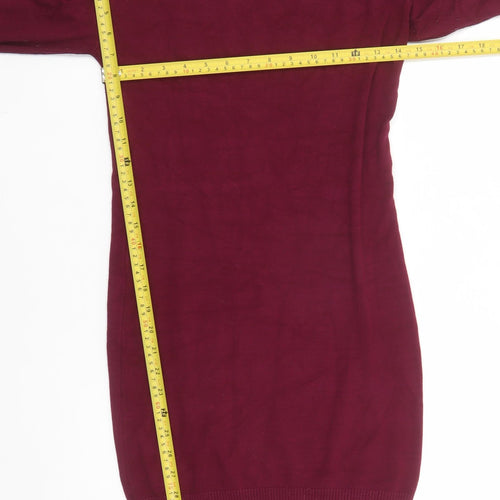 Inside Women Red Off Shoulder Bodycon Knit Dress Size M