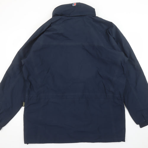 Berghaus Men's Blue XL Waterproof Hooded Parka Jacket