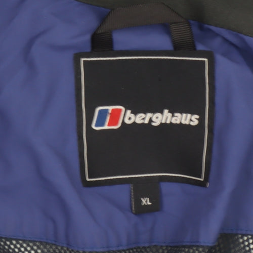 Berghaus Men's Blue XL Waterproof Hooded Parka Jacket