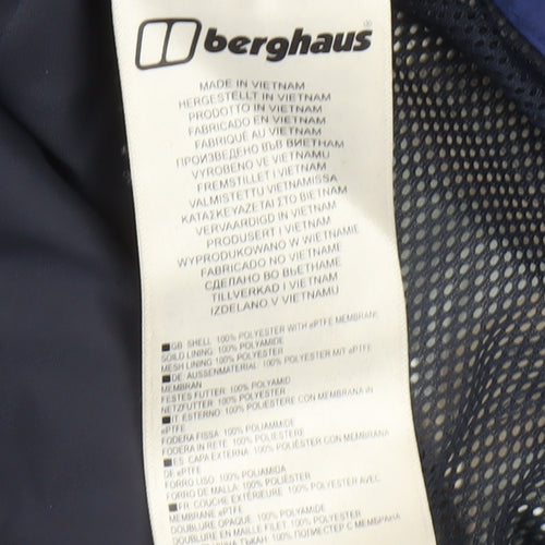 Berghaus Men's Blue XL Waterproof Hooded Parka Jacket