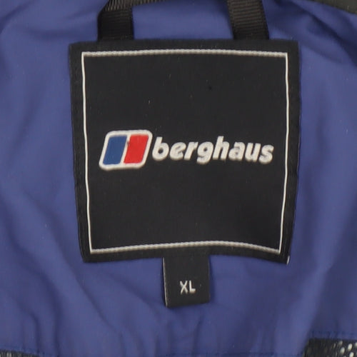 Berghaus Men's Blue XL Waterproof Hooded Parka Jacket