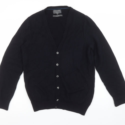 Marks and Spencer Men's Black Small Cardigan Knit Tailored Fit