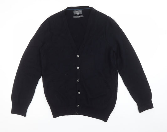 Marks and Spencer Men's Black Small Cardigan Knit Tailored Fit