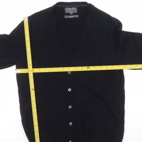 Marks and Spencer Men's Black Small Cardigan Knit Tailored Fit
