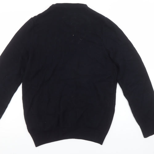 Marks and Spencer Men's Black Small Cardigan Knit Tailored Fit