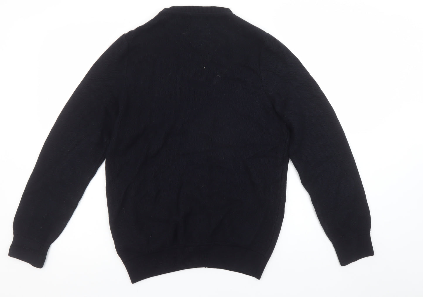 Marks and Spencer Men's Black Small Cardigan Knit Tailored Fit