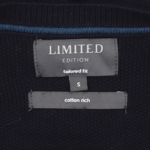 Marks and Spencer Men's Black Small Cardigan Knit Tailored Fit