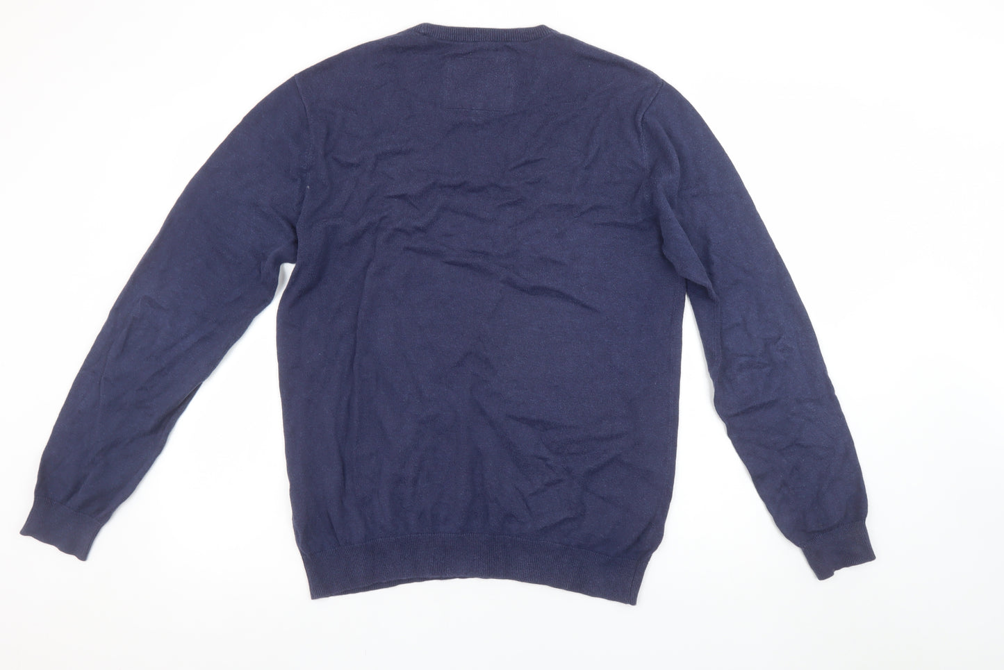 Jack Wills Men’s Blue Cotton Crew Neck Pullover Jumper M