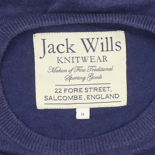 Jack Wills Men’s Blue Cotton Crew Neck Pullover Jumper M