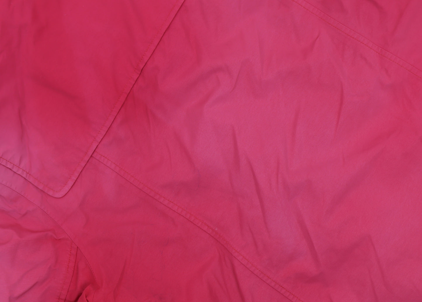 Lands' End Women Red Mid-Length Hooded Duffle Coat Size M