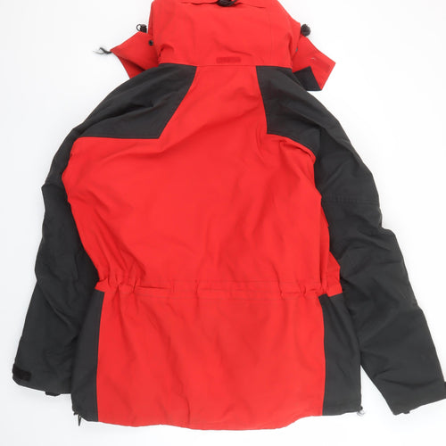 Berghaus Men’s Red Waterproof Parka Jacket L Hooded Outdoor Coat