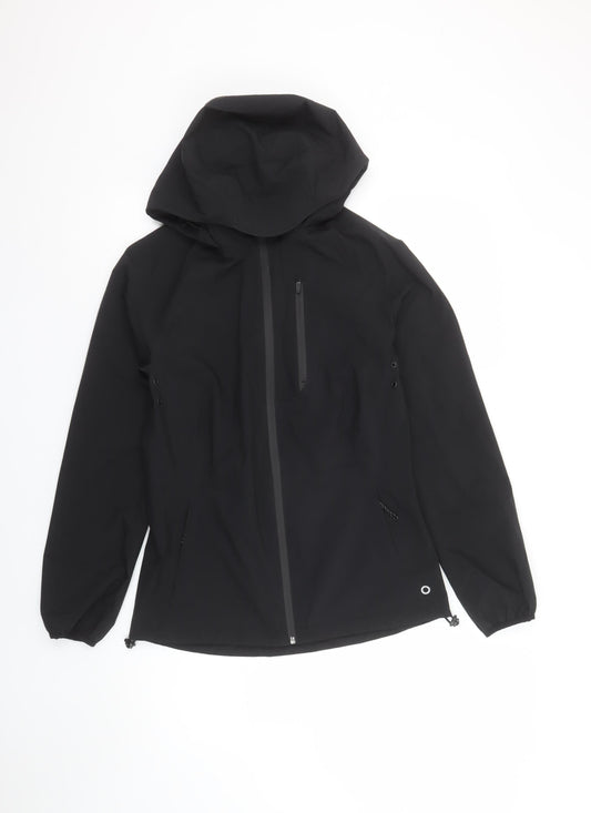 Marks and Spencer Women’s Black Waterproof Hooded Softshell Jacket Size 6