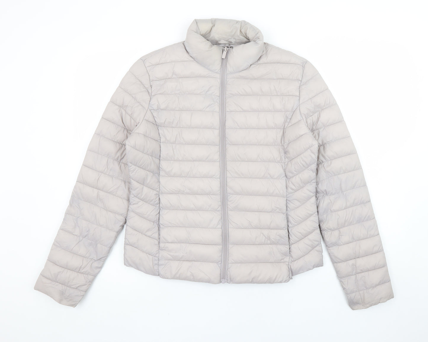 Primark Women Beige Lightweight Puffer Jacket Size S