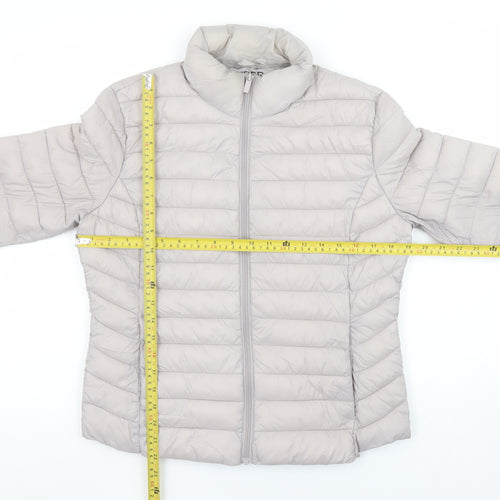 Primark Women Beige Lightweight Puffer Jacket Size S