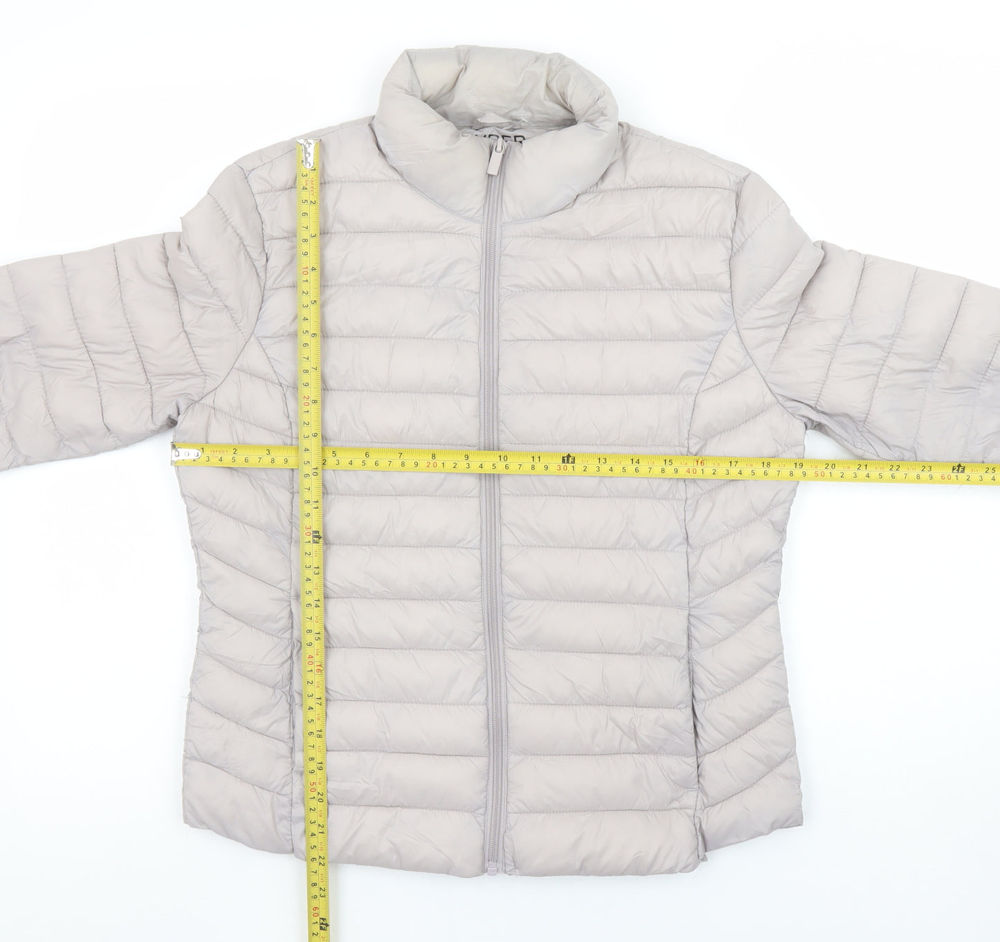 Primark Women Beige Lightweight Puffer Jacket Size S