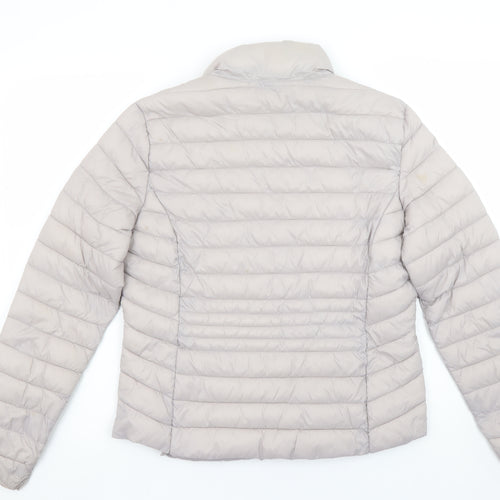 Primark Women Beige Lightweight Puffer Jacket Size S