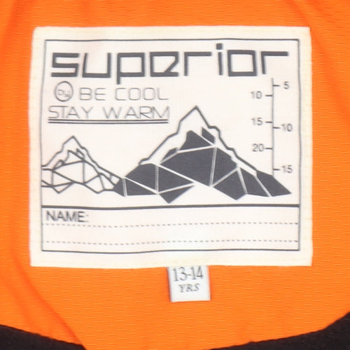 Marks and Spencer Boys Grey Hooded Rain Coat Jacket 13-14 Years Waterproof