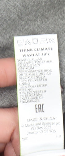 Marks and Spencer Boys Grey Hooded Rain Coat Jacket 13-14 Years Waterproof