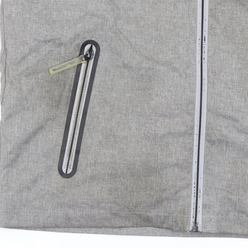 Marks and Spencer Boys Grey Hooded Rain Coat Jacket 13-14 Years Waterproof