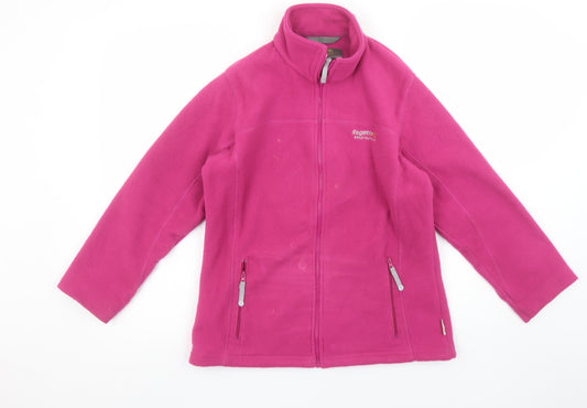 Regatta Womens Pink Fleece Full Zip Jacket Size 10
