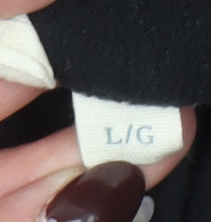 Mountain Warehouse Men's Black Fleece Quarter Zip Pullover Sweatshirt L