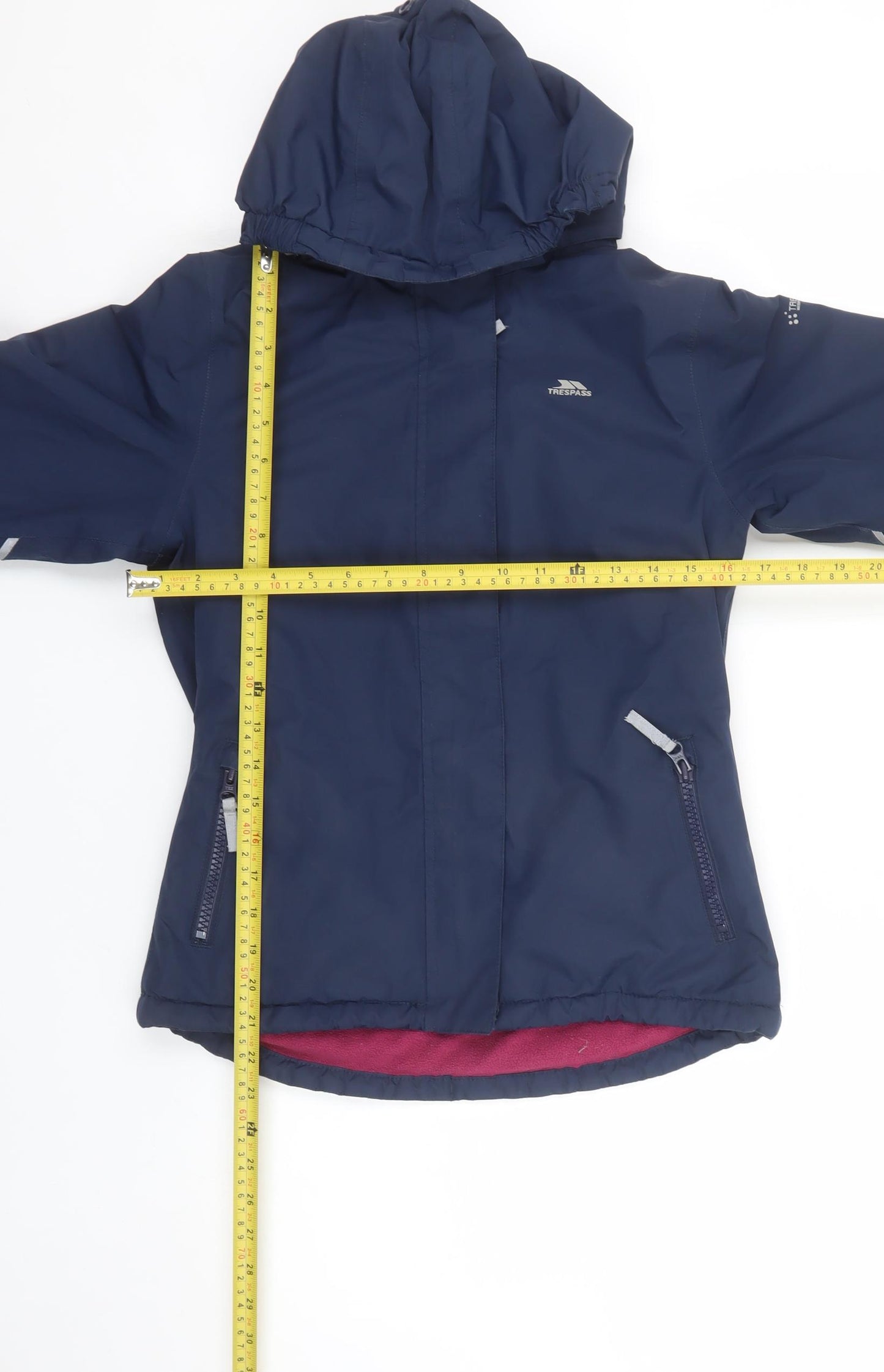 Trespass Boys Blue Waterproof Hooded Parka Jacket 9-10 Years