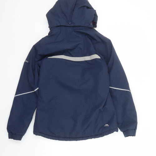 Trespass Boys Blue Waterproof Hooded Parka Jacket 9-10 Years