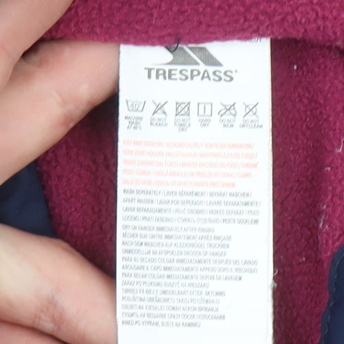 Trespass Boys Blue Waterproof Hooded Parka Jacket 9-10 Years