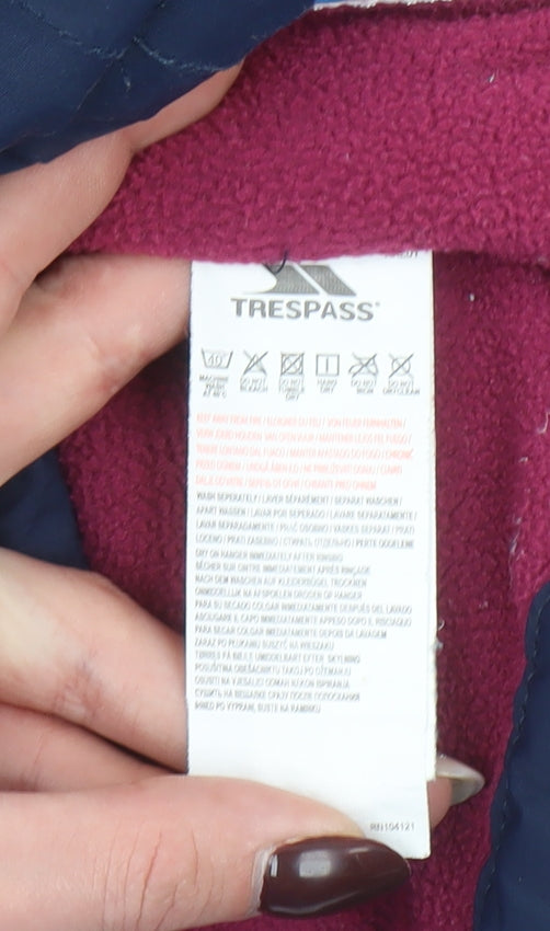 Trespass Boys Blue Waterproof Hooded Parka Jacket 9-10 Years