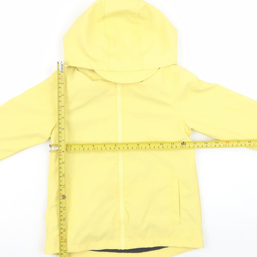 So Cute Yellow Unisex Baby 18-24 Months Waterproof Hooded Rain Coat