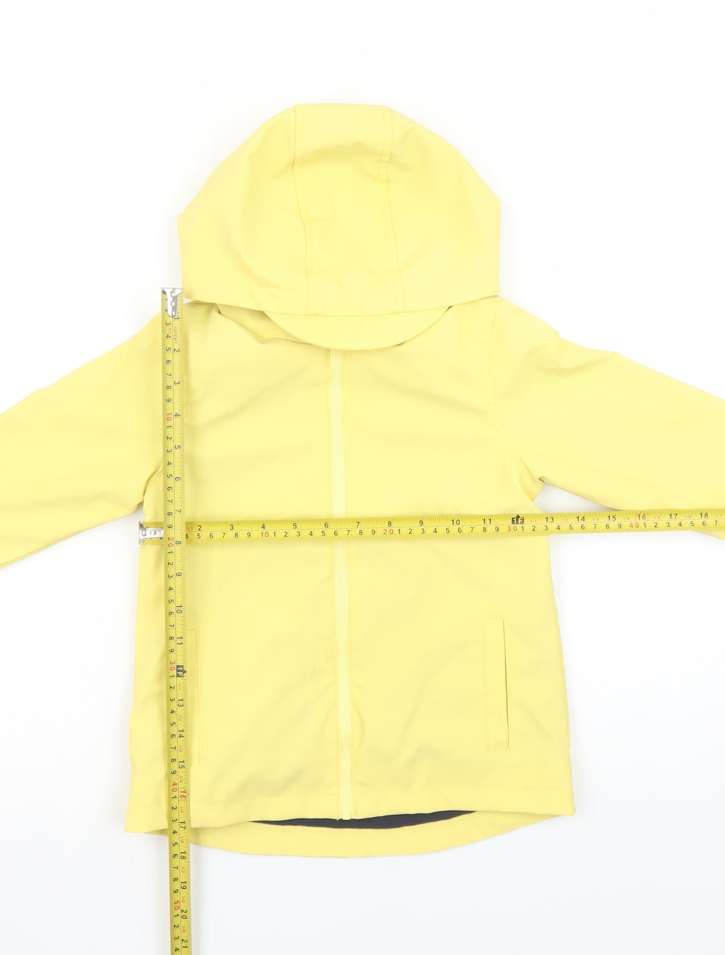 So Cute Yellow Unisex Baby 18-24 Months Waterproof Hooded Rain Coat
