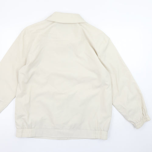 Damart Women Beige Size 14 Basic Jacket Polyester Mid-Length