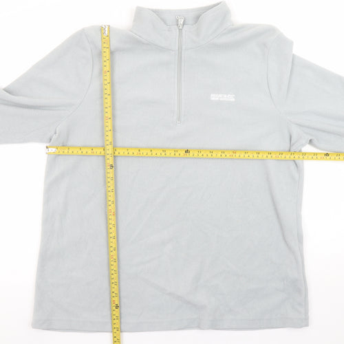 Regatta Women’s Grey 1/4 Zip Fleece Sweatshirt UK 18 Outdoor Pullover