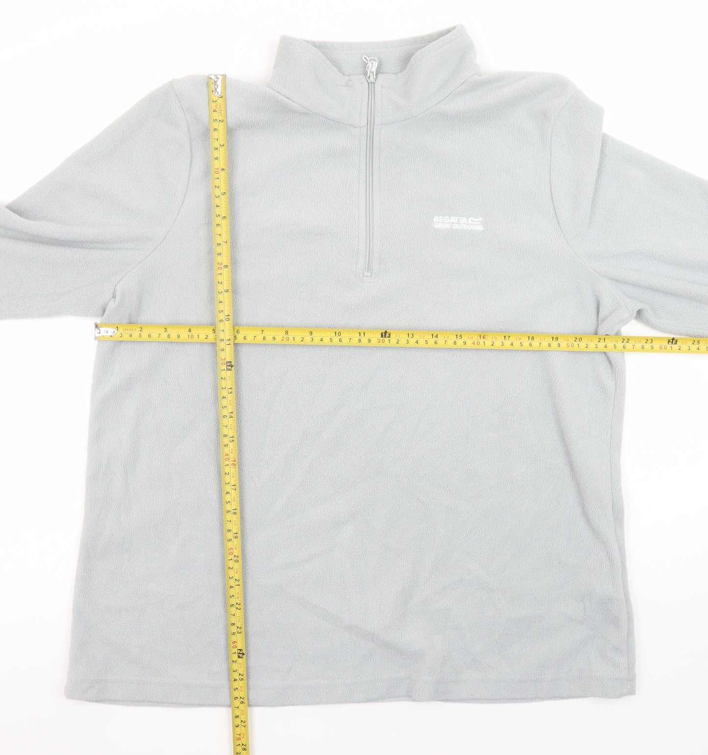 Regatta Women’s Grey 1/4 Zip Fleece Sweatshirt UK 18 Outdoor Pullover