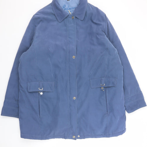 Balmoral Collection Women's Blue Size 20 Lined Parka Jacket