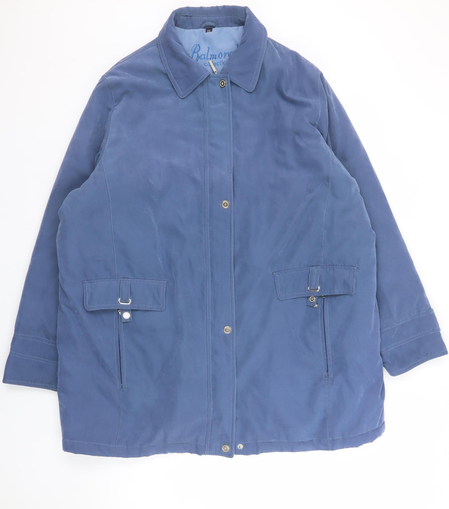 Balmoral Collection Women's Blue Size 20 Lined Parka Jacket