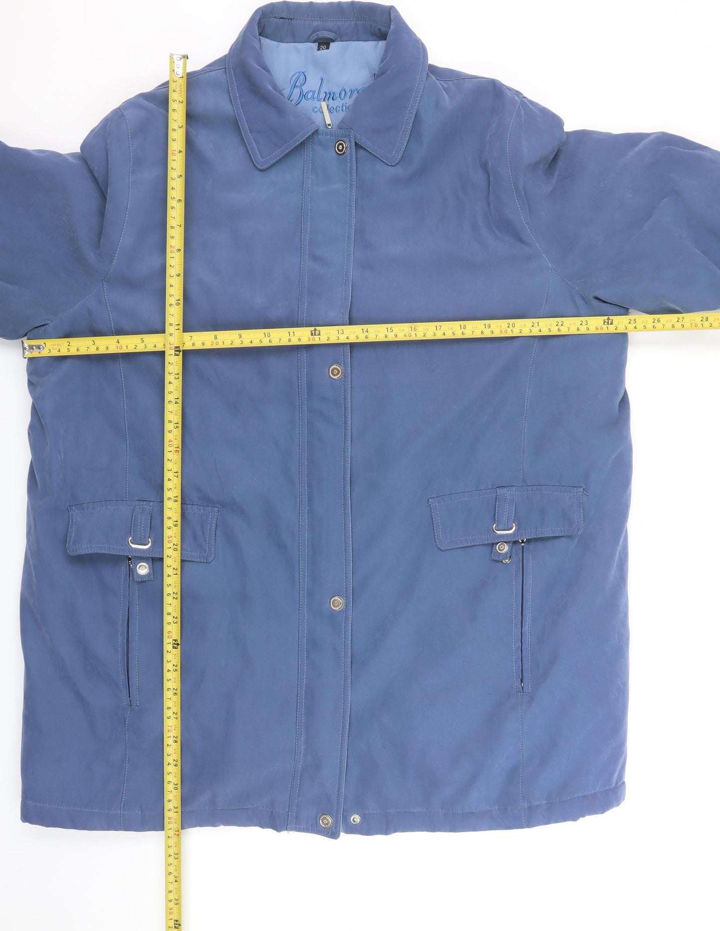 Balmoral Collection Women's Blue Size 20 Lined Parka Jacket