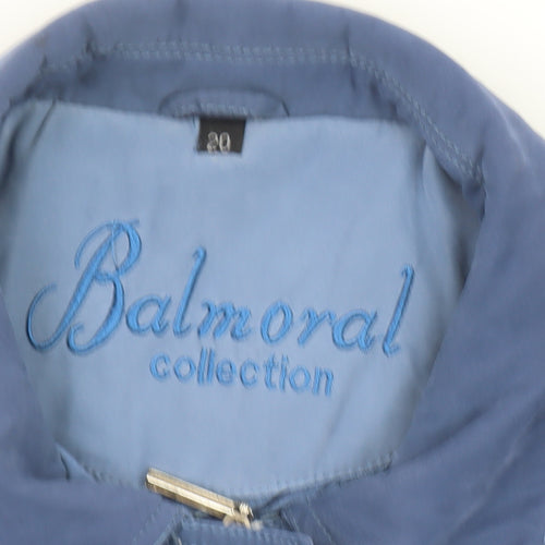 Balmoral Collection Women's Blue Size 20 Lined Parka Jacket