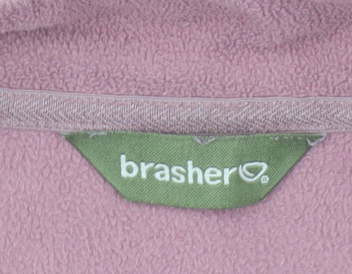 Brasher Women’s Pink Fleece 1/2 Zip Pullover Sweatshirt UK 16 XL