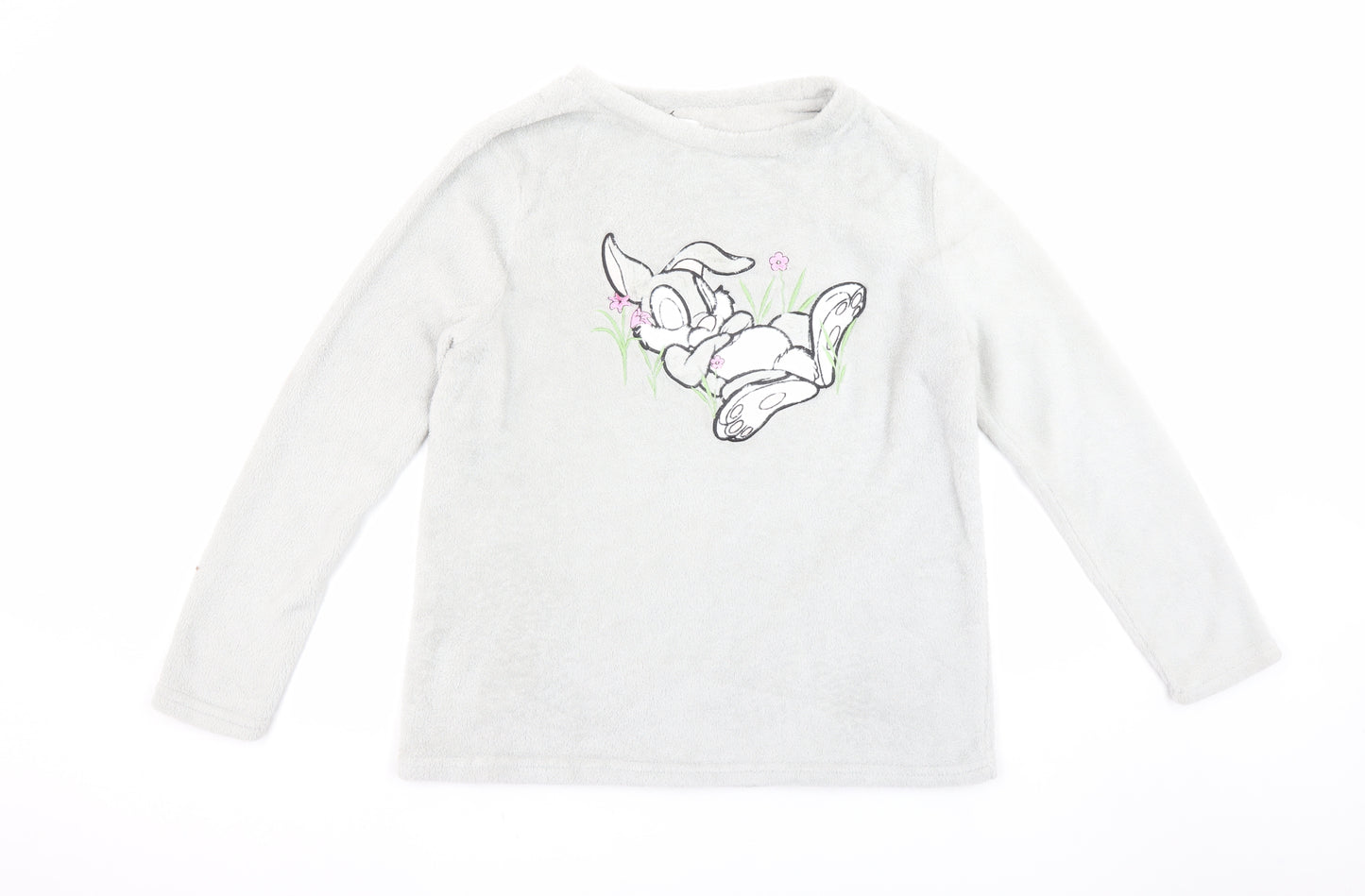 Disney Women’s Grey Thumper Fleece Pyjama Top Size 12-14