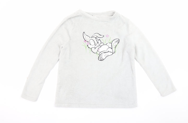 Disney Women’s Grey Thumper Fleece Pyjama Top Size 12-14