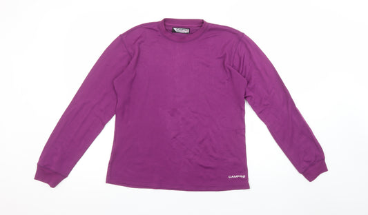 Campri Women's Purple Long Sleeve Base Layer Sports Top Size 14