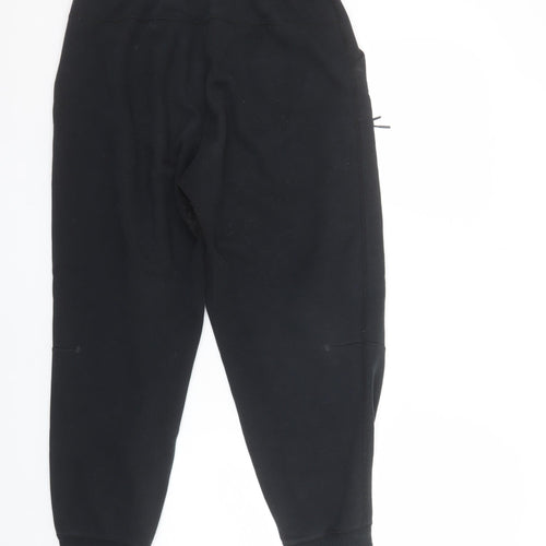 Nike Women's Black Jogger Trousers S Fleece Casual Tapered Fit